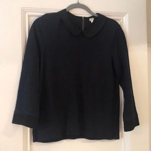 J. Crew navy and black sweater